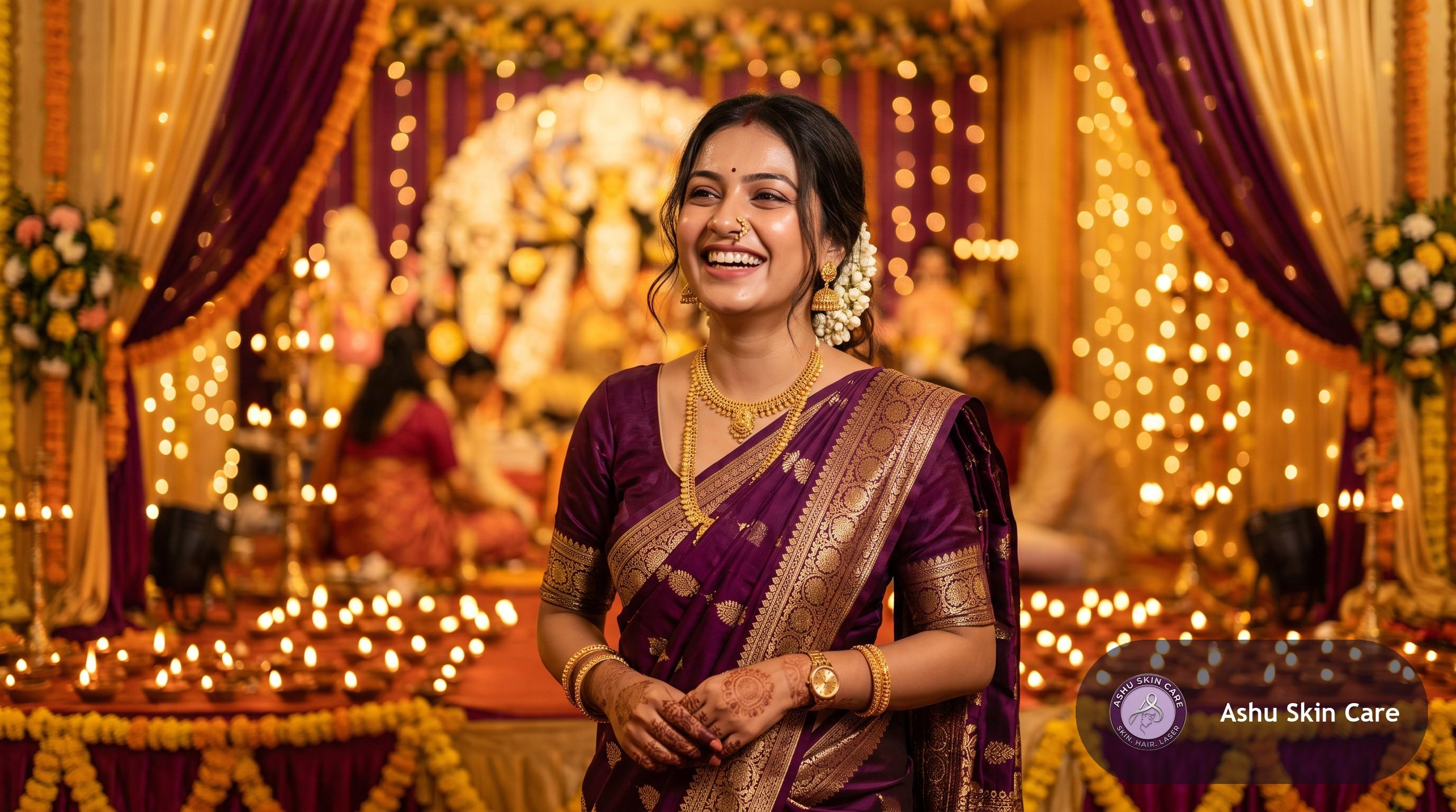 दुर्गा पूजा इंस्टेंट ग्लो फेशियल भुवनेश्वर: त्योहार में चमकती त्वचा पाएं